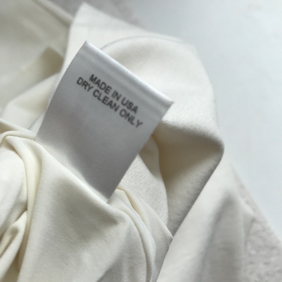 MASON WOMENS WHITE SHEATH DRESS OFF SHOULDER JERSEY MIDI NYE PARTY LARGE - Picture 8 of 9